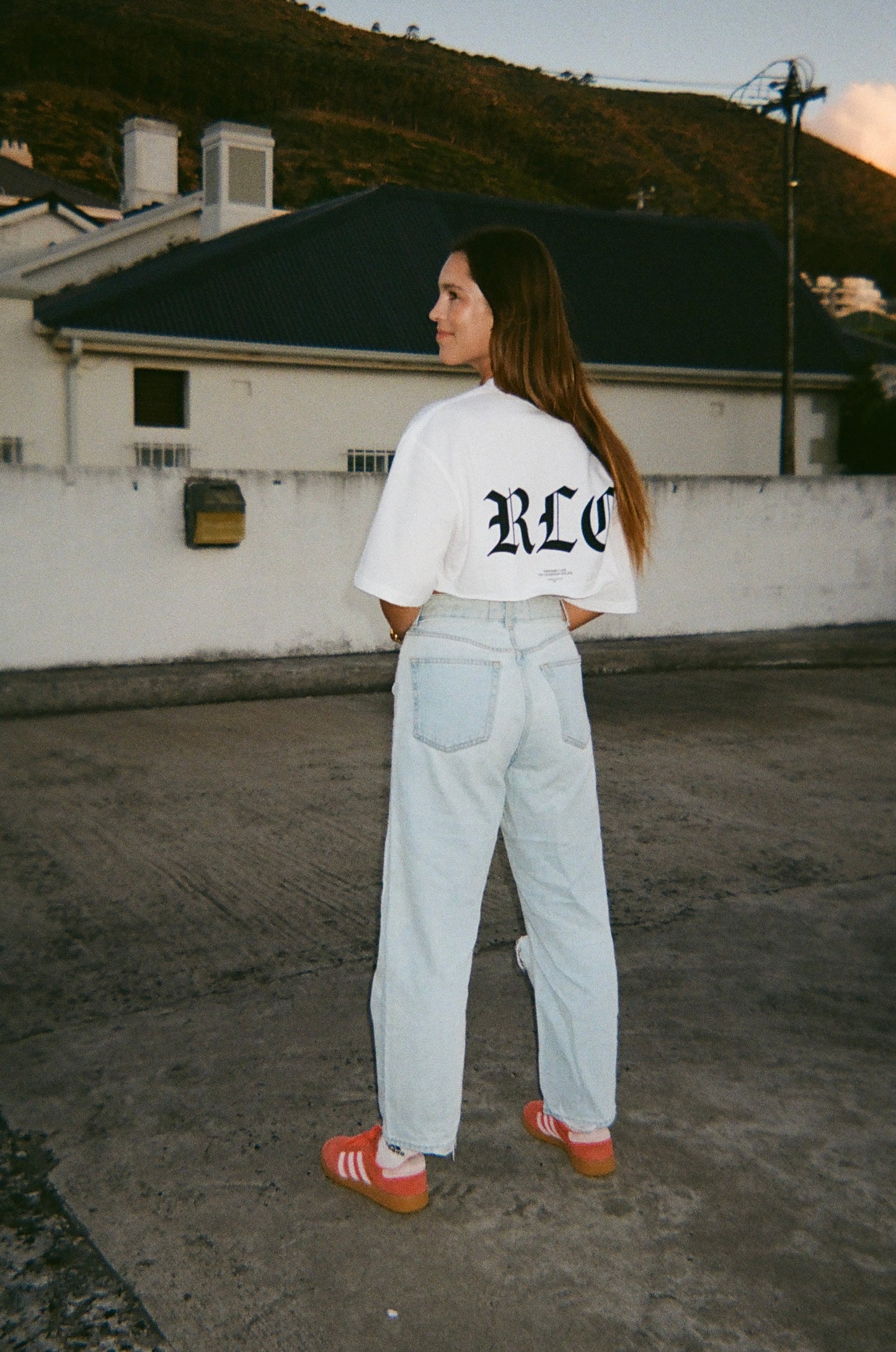 "RLC" White Crop - Lifestyle Cotton Tee