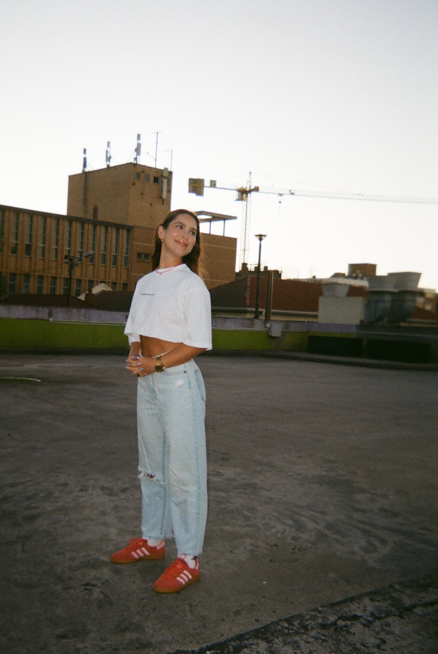 "RLC" White Crop - Lifestyle Cotton Tee