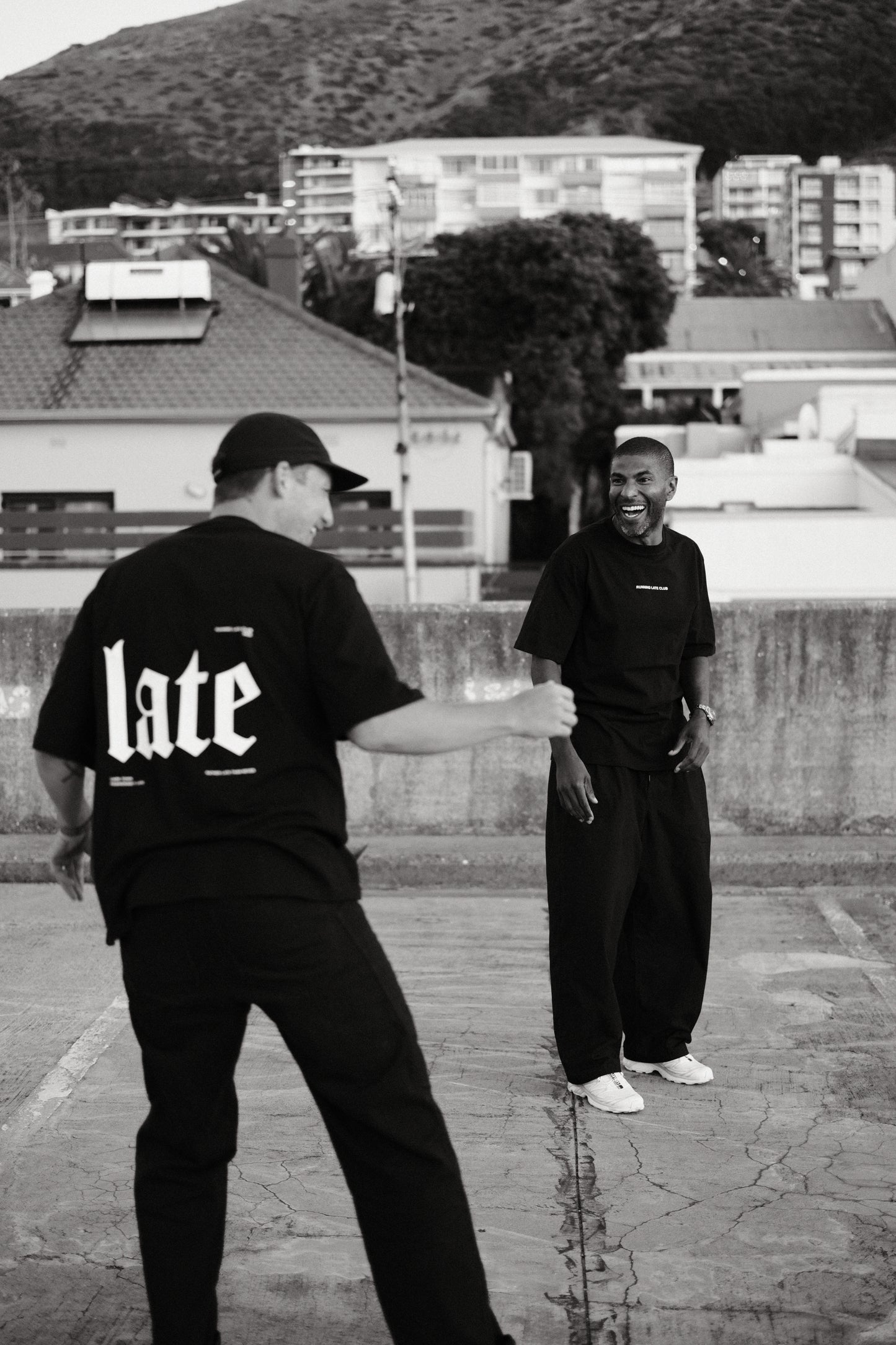 "Late" Black - Lifestyle Cotton Tee